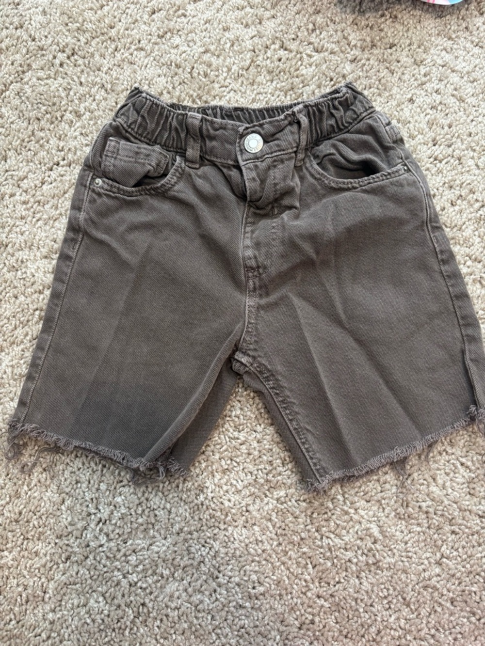 Zara kids boys cut off denim shorts